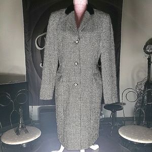 Holt Refrew Collection houndstooth coat.